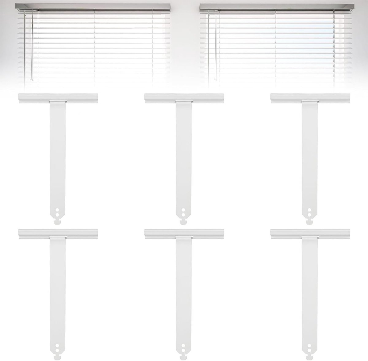 Set van 6 Roller Shutter Veringspanners van Aluminium en RVS - Houders voor Rolluiken en Profielen