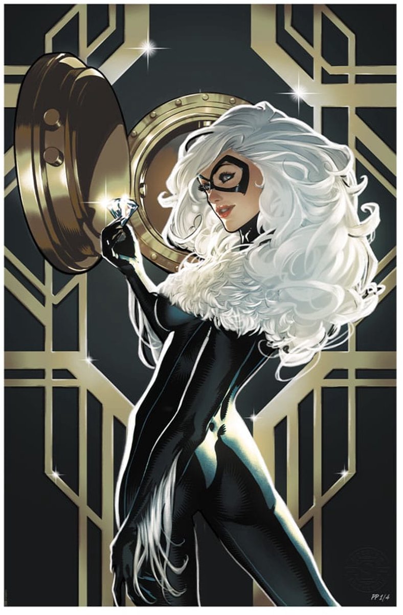 Sideshow Collectibles The Amazing Spider-Man Art Print Cosmic Black Cat 61 x 41 cm - unframed Poster & Wallscrolls