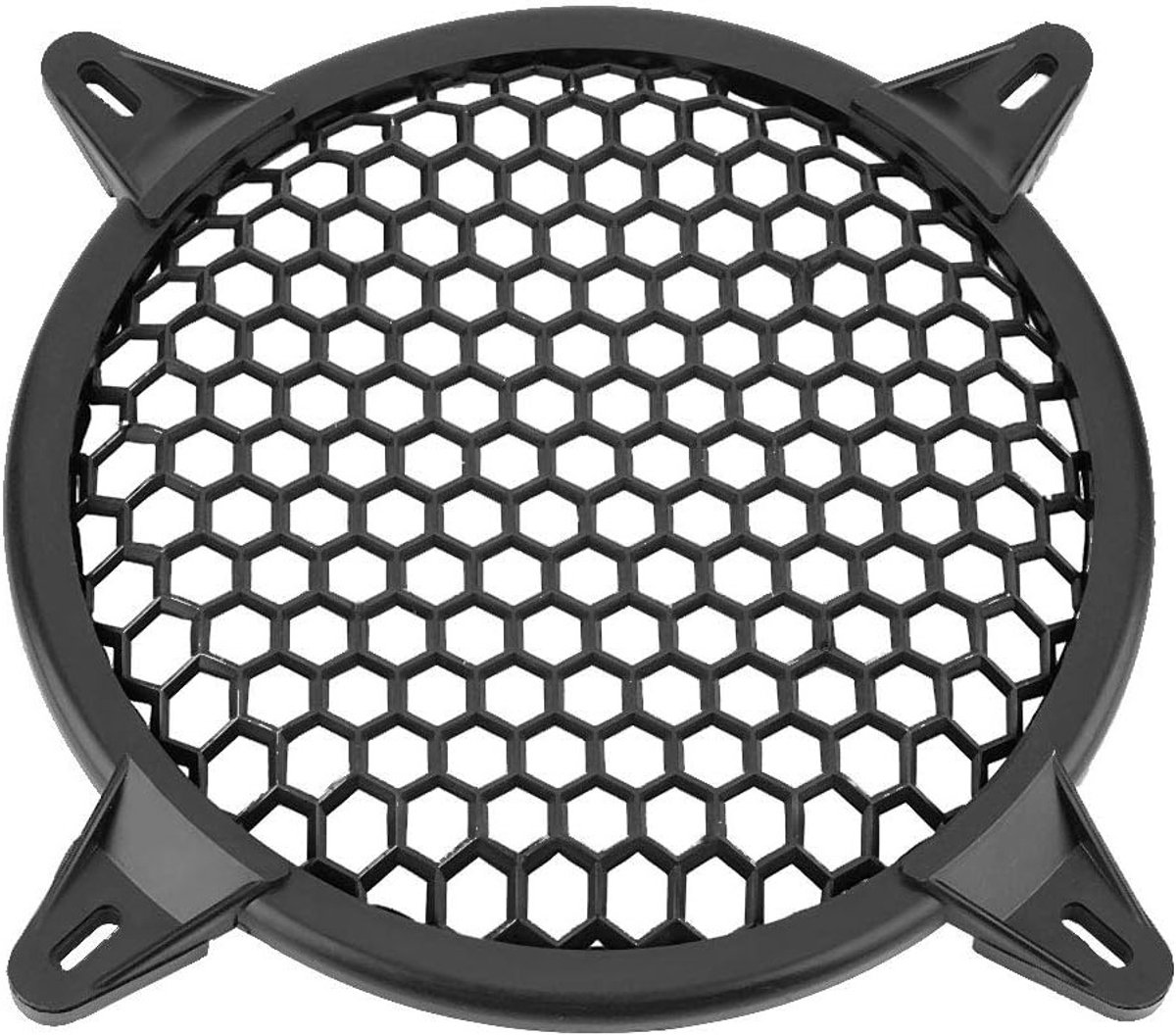Subwoofer Beschermnet van 15.5 cm voor Auto, Zwart Kunststof, Luchtvervuiling Bestendig, Luidspreker Bedekking voor 10 Inch Systemen