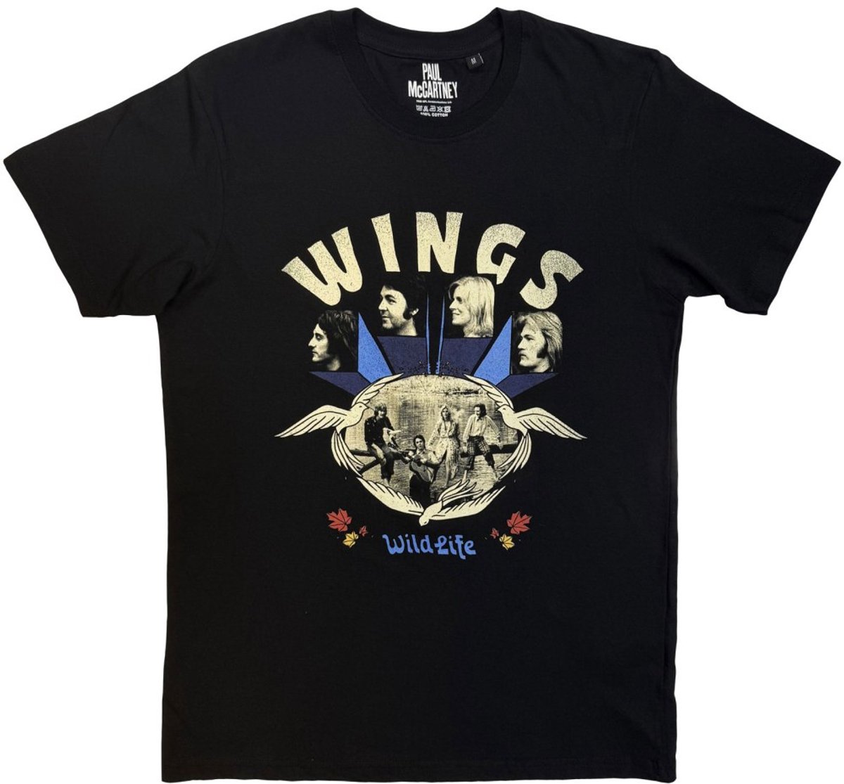 Paul McCartney - Wildlife Heren Tshirt - M - Zwart