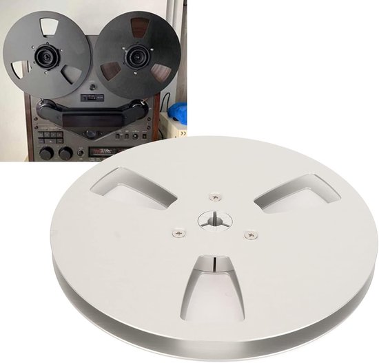 7 Inch Lege Opname Spoel voor Bandrecorders, Universele 3 Gaten, Aluminium Opnameaccessoire voor Audio Tape van Merkloos — afbeelding 4