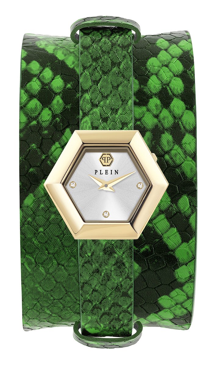Philipp Plein La Jungle De Plein PW6FA0225 Horloge - Leer - Multi - Ø 28 mm