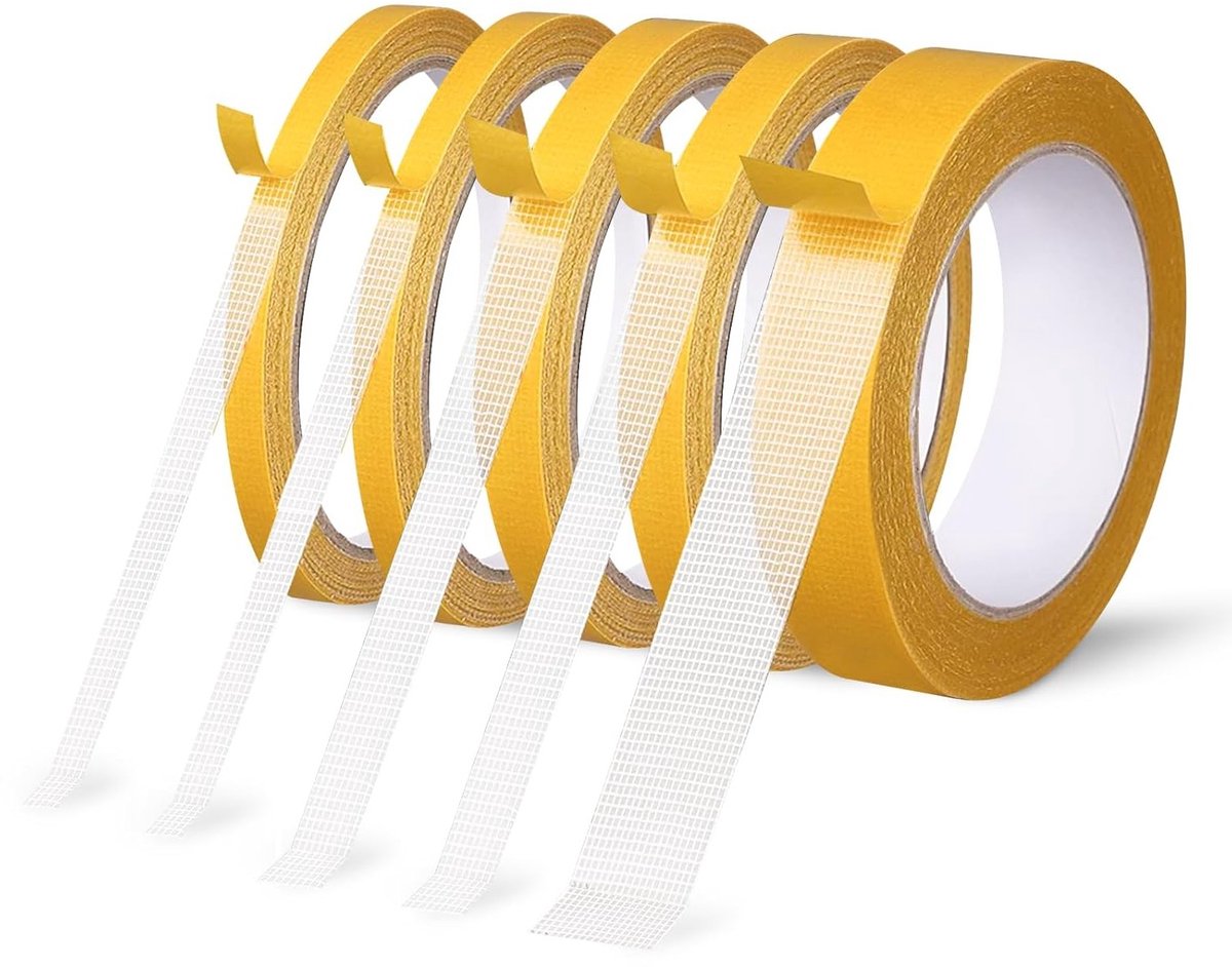 Strijkband voor gordijnen en kleding, dubbelzijdig sterk plakband voor eenvoudig inkorten en bevestigen van textiel, transparant en veelzijdig gebruik