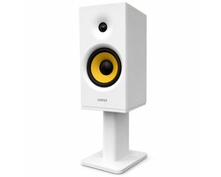 Speaker Stand Geschikt voor Edifier R1080BT – Desktop Speaker Standaard – 16 cm Verhoging – Kabelmanagement – Wit