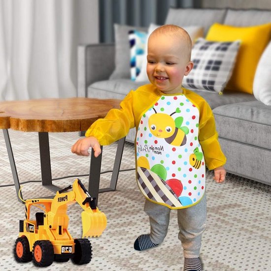 Waterdichte Slabbetjes met Mouwen voor Baby's, Geschikt voor 6-36 Maanden, Ideaal voor Eten en Knutselen — afbeelding 5