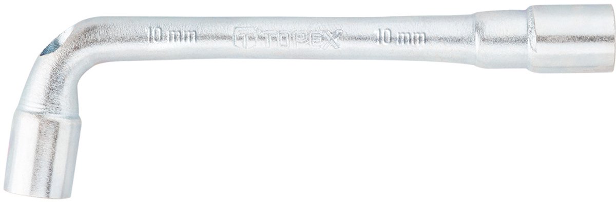 Topex L-sleutel 10mm 125mm Zeskant Aansluiting CrV Staal