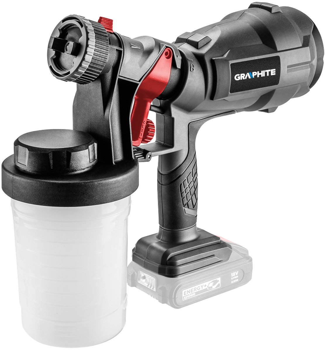 Grupa Topex Energy+ Serie - Verfspuit - 18V Li-Ion - HVLP Technologie - Zonder Accu