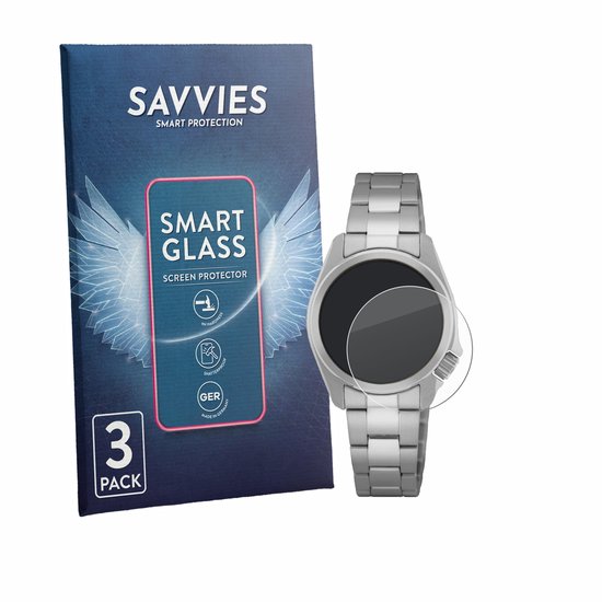 3 Stuks Savvies Screenprotector - geschikt voor Seiko 5 Sports SRE003K1 (28 mm) - beschermfolie glas transparant
