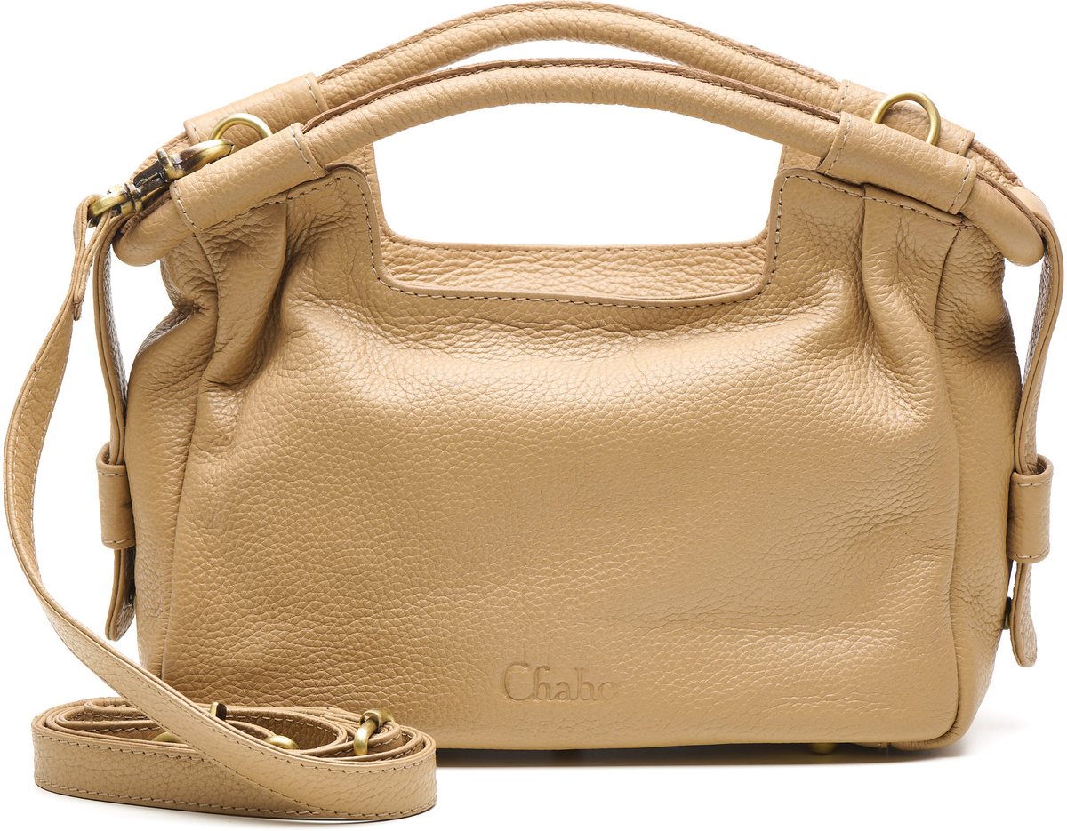 Chabo Bags - Handsome Handbag - Handtas - Crossover - Leer - Caramel