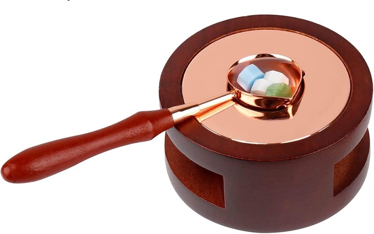 Wax Seal Warmer met Smeltlepel voor Huwelijksdecoratie en Creatieve Ambachten