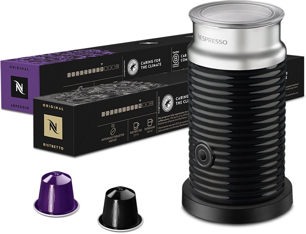 Nespresso Aeroccino 3 Melkopschuimer Starterpack