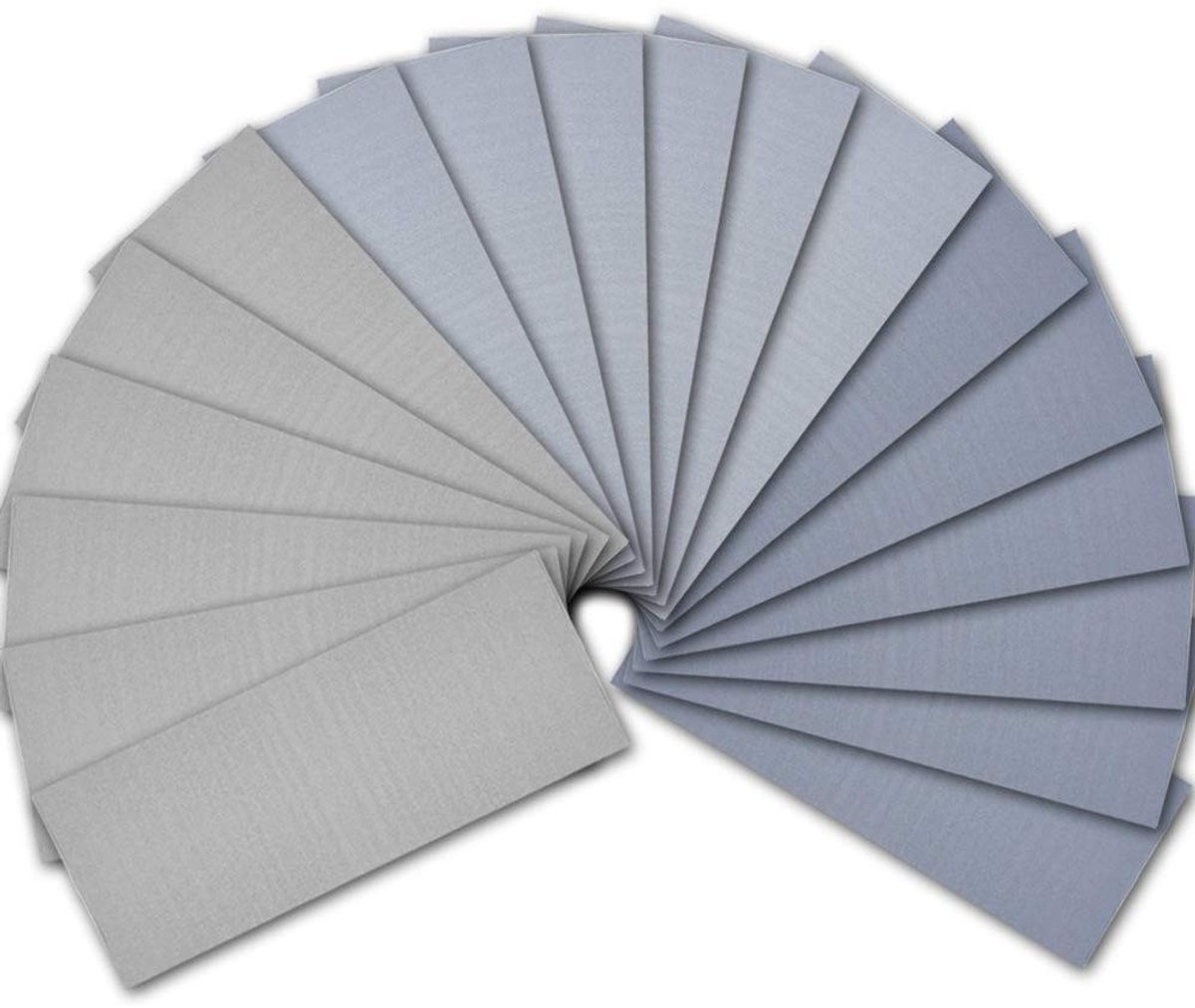 Schuurpapier Set - Fijn Schuurpapier - Glad Maken Oppervlakken - Natte en Droge Gebruik - 18 Stuks - Multicolor