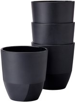 Mepal beker Silueta - 4x 200 ml - Koffiebeker - Nordic black