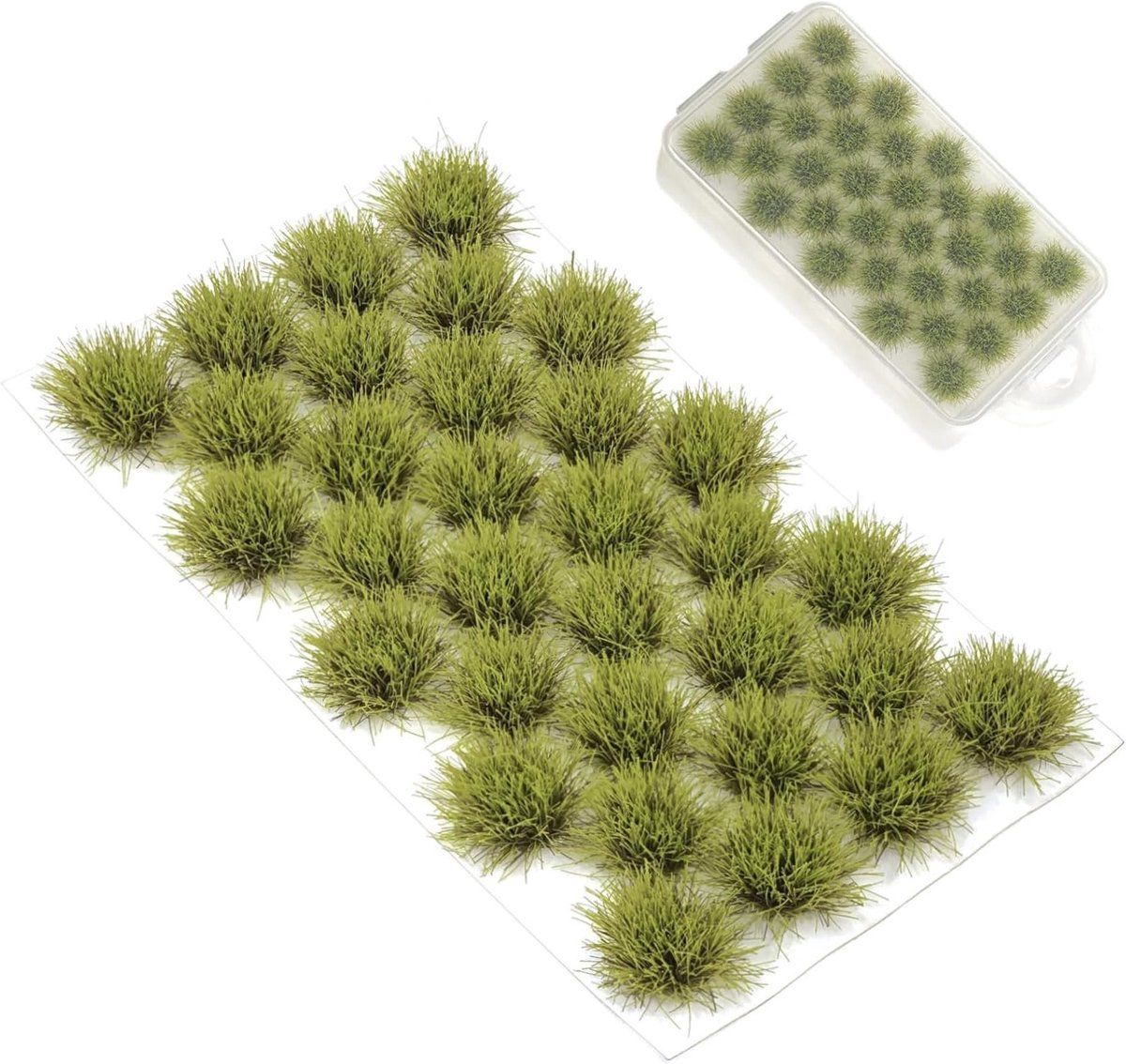 Natuurlijke 32-delige statische grasset voor modelbouw, miniatuurspellen en treinlandschappen - Perfect voor realistische diorama's en landschapsdecoratie