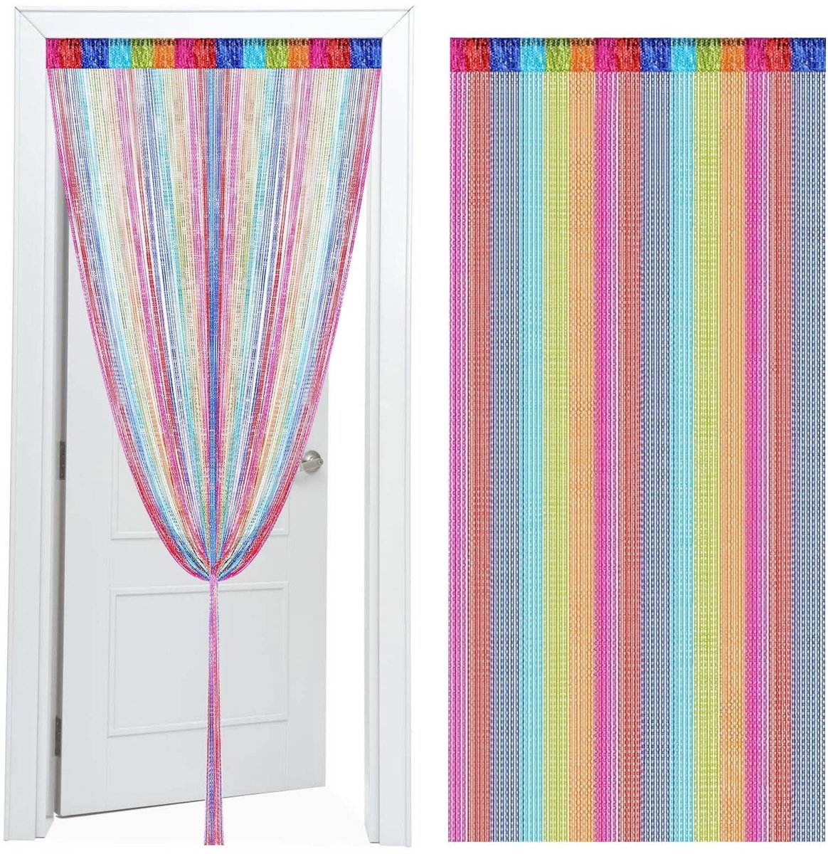 Dailygoods- Draadgordijn 100 x 200 cm - Vliegengordijn - Deurgordijn - Ruimteverdeler - Decoratie - Bescherming tegen insecten