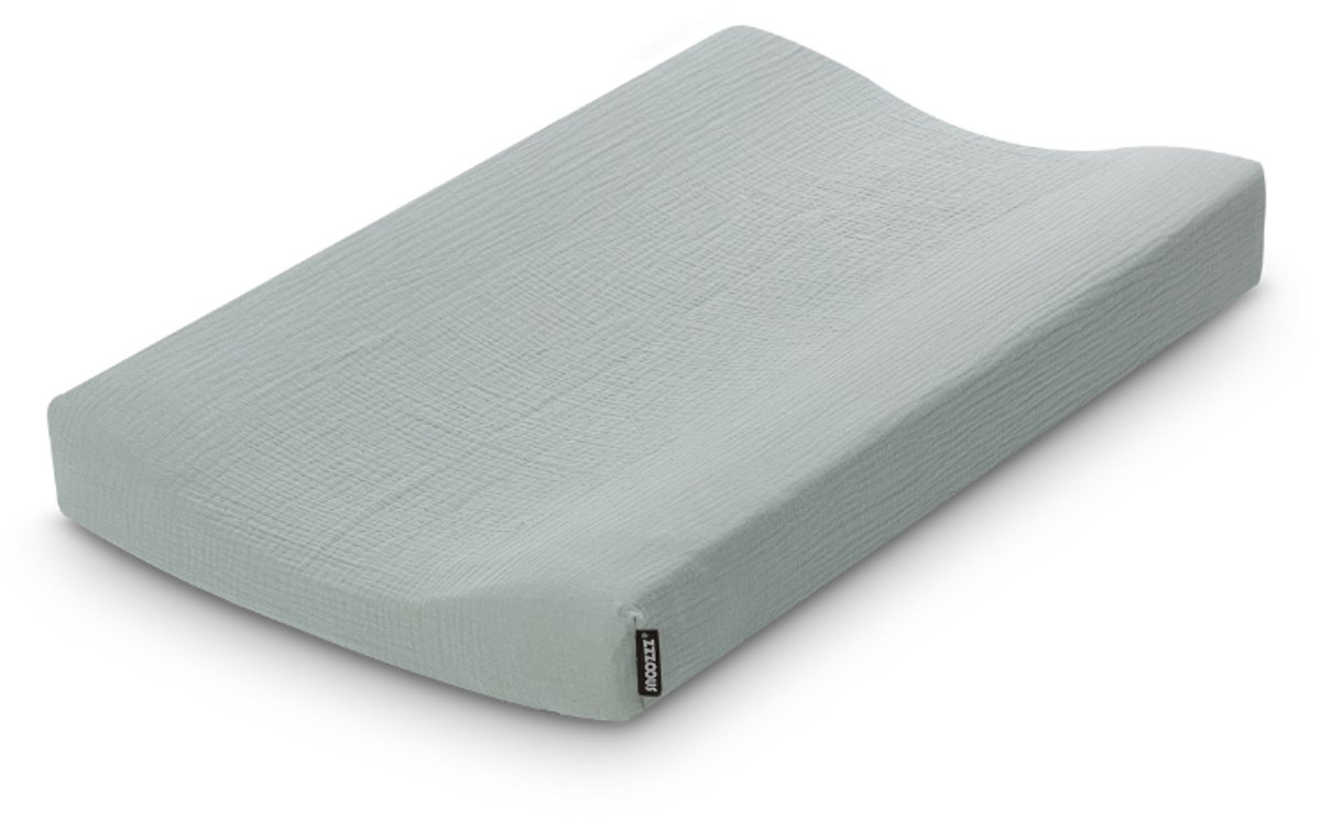 Snoozzz Aankleedkussenhoes - 100% Hydrofiel Katoen - 50x70cm - Stone