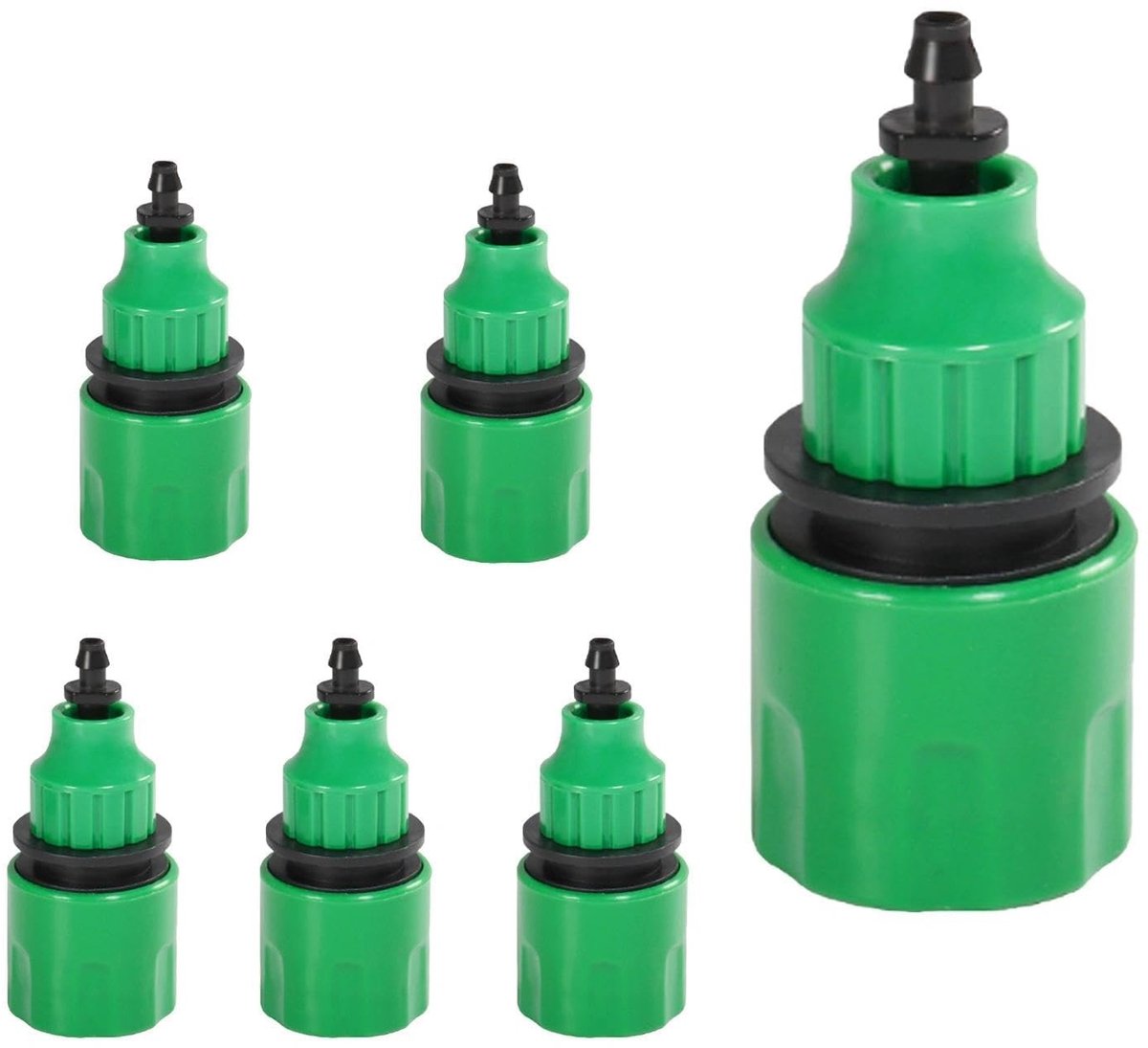 Dailygoods - Tuinwaterslang - Sneladapter voor Irrigatiesysteem - 4/7 en 8/11 mm - Irrigatieaccessoires - Tuinonderhoud - Waterbesparing