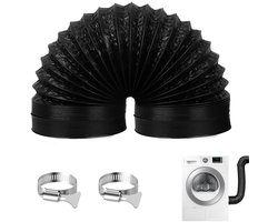 Afvoerslang - Flexibele Aluminium Buizen - 100 mm Diameter, 2 m Lengte