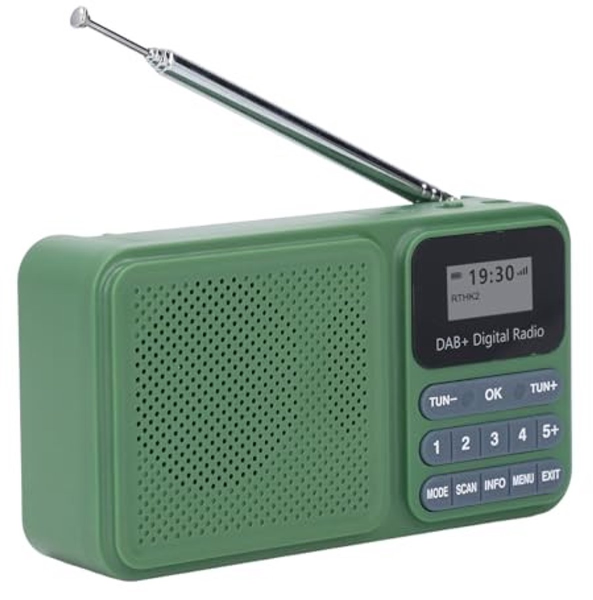 Dailygoods- Internetradio met Bluetooth-luidspreker - DAB/DAB+ radio - Oplaadbare muziekspeler - Lange batterijduur - 30 voorkeuzezenders - Gebruiksvriendelijke interface