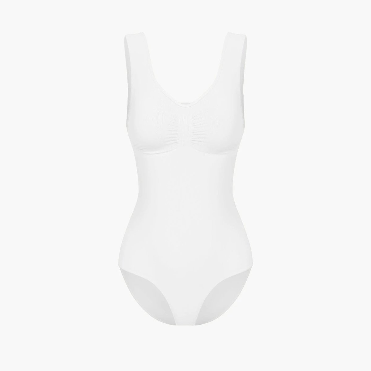 cfab by creamy fabrics Creamy Fabrics - Tank Bodysuit Sculpting Shapewear Met Slip - Ademend - Anti-Zweet - Ultra Zacht - Comfortabel - Sculptend - Perfecte Pasvorm - Wit -