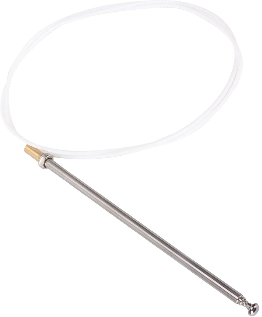 Dailygoods- Autoradio-Antenne Roestvrij Staal - Rekbare Antenne - Sterke Signaalontvangst - Corrosiebestendig - Eenvoudige Installatie - Compatibel met Benz W140/W124/W202/W210/R129 1992-2002 - Radioantenne