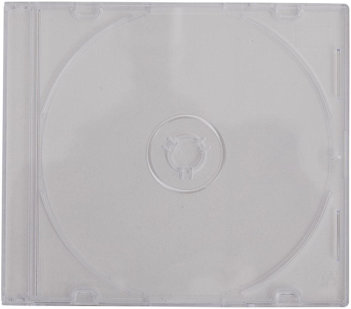 Dailygoods - CD Cases - Ruimtebesparend - Duidelijk - Pack van 50 - Bescherming voor CD's - Ideaal voor opslag - Transparant