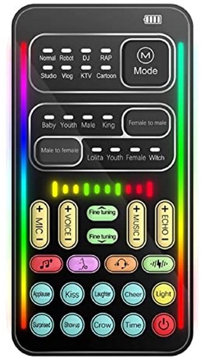 Allecto - Draagbare Stemvervormer - Handheld Bluetooth-stemmodulator