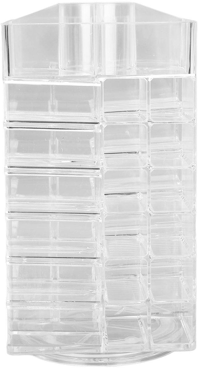 Dailygoods- Lippenstifthouder 360 Graden Roterend - Cosmetica Organizer - Lipgloss Houder - Grote Capaciteit - Veilig Ontwerp - Kantelende Structuur