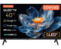Coocaa 40CGQG40Z - 40 inch - QLED Google TV - Full HD - HDR10 - Frameloos Design - Dolby Audio - WiFi & Bluetooth - Smart TV