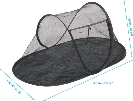 Ademend Vouwbaar Buiten Speeltent voor Katten en Kleine Honden - Ideaal voor Tuin, Balkon en Camping — afbeelding 4