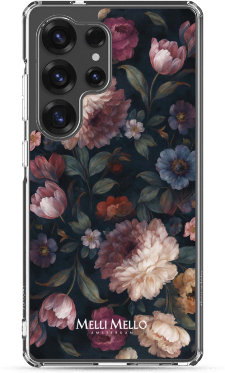 Melli Mello Telefoonhoesje Noir Bloom (Soft case) - Samsung Galaxy S25 Ultra