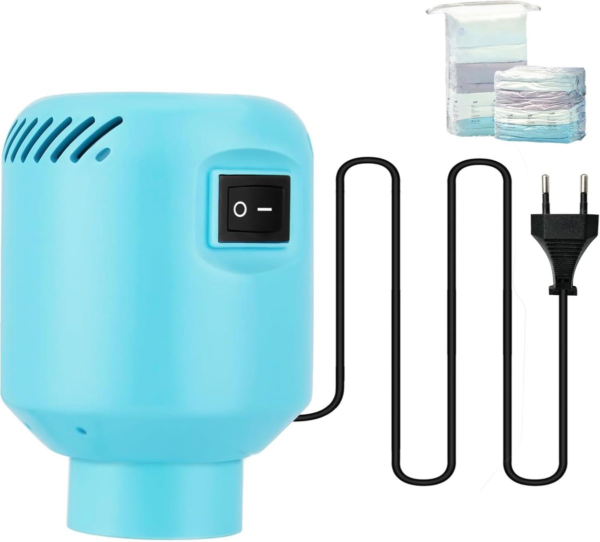 Elektrische Vacuümpomp voor Kleding en Opslagzakken - Krachtig en Draagbaar
