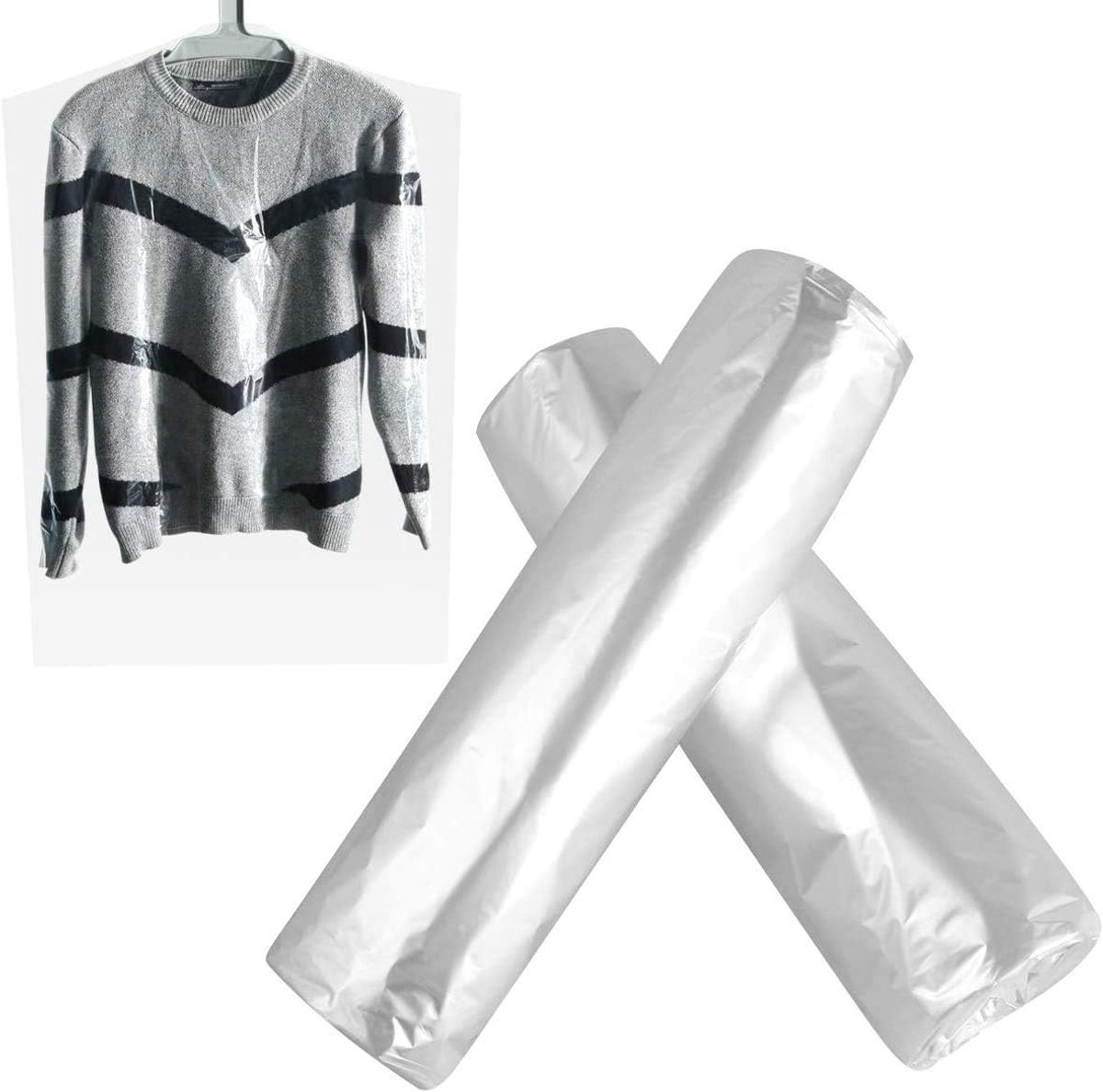 Verpakkingshoezen voor stofbescherming 60 x 100 cm - 50 stuks - Ideaal voor verhuizing, opslag en bescherming
