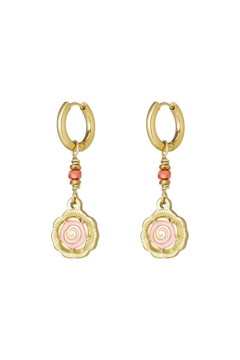 oorbellen rose glow