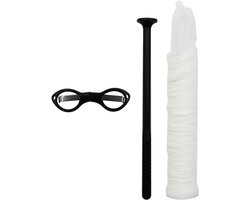 PVA Mesh Kit voor Karpervissen met Hulpmiddelen voor Precisie Voeren van Boilie Bait - 5 Meter, Ideaal voor Visserij Accessoires en Effectieve Aasdistributie