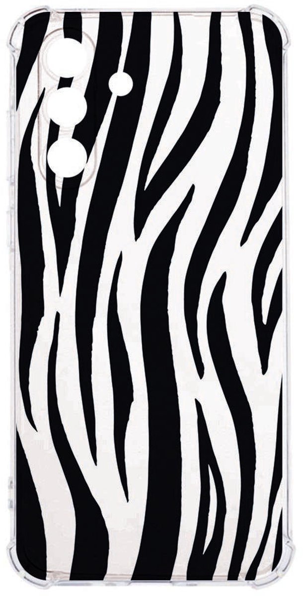 Flexibele Backcover Hoesje Samsung Galaxy A57 Zebra Antishock