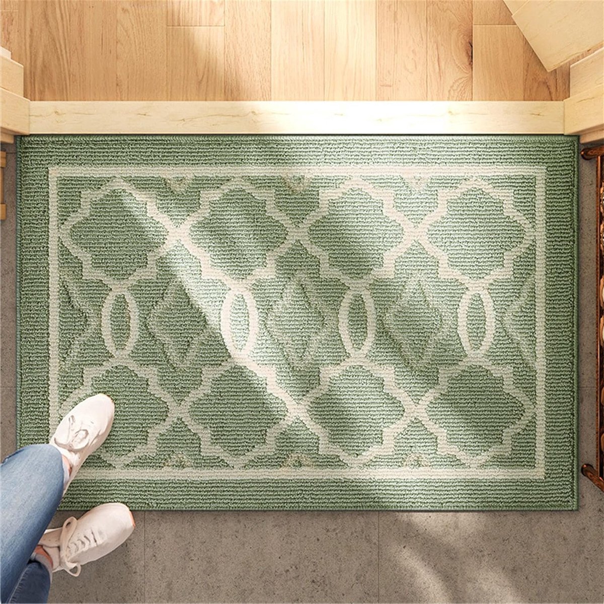 Binnendeurmat - Welkomstmat Vloermat - Vuil Vangen - Absorberend Laag Profiel - 91 x 60 cm