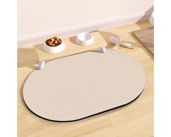 Absorberende Voer Mat voor Honden en Katten, Antislip Eetmat, 51x30.5CM, Gemakkelijk Schoon te Maken, Ideaal voor Huisdieren en Voerbakken