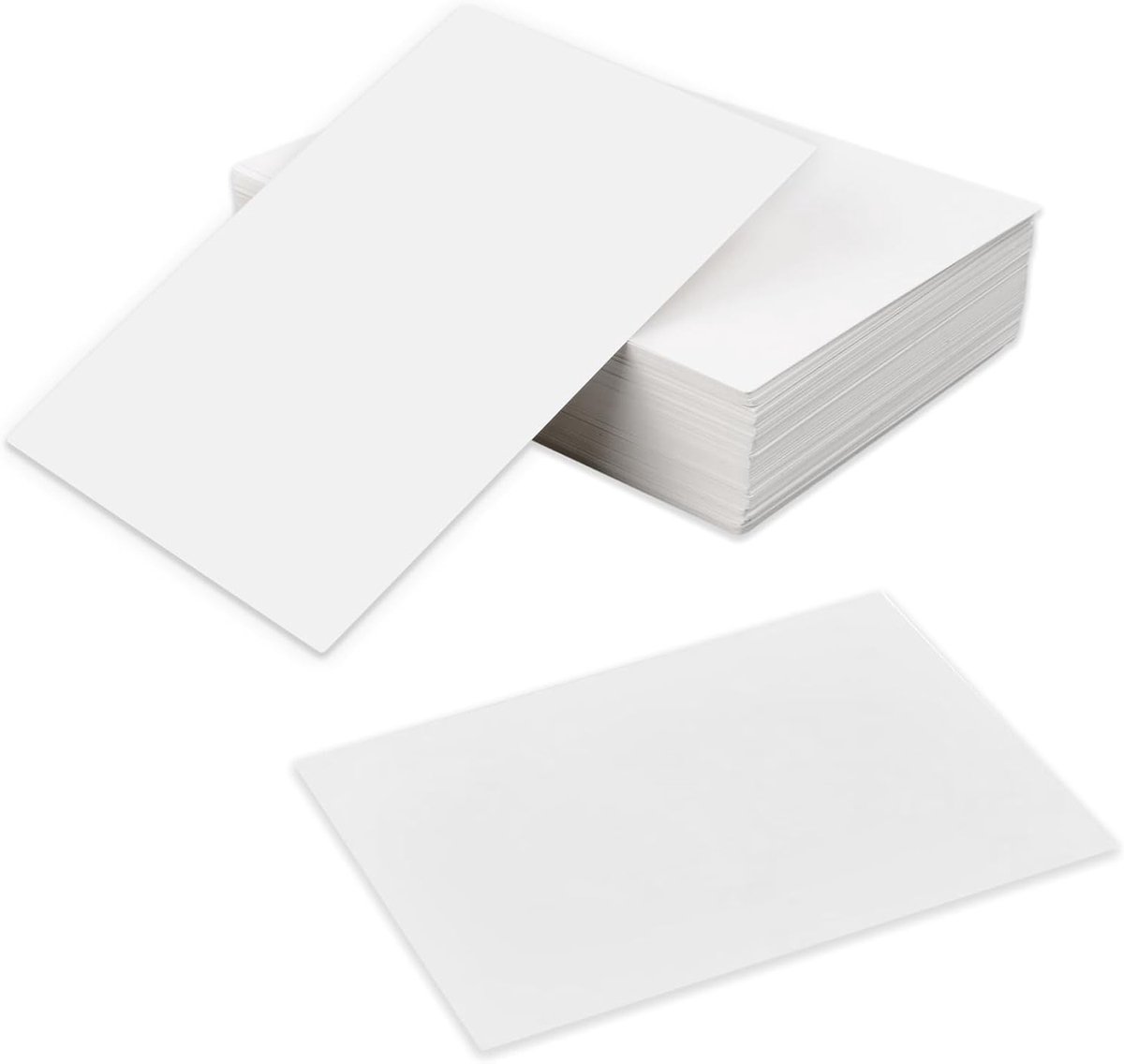 100 Stuks A6 Witte Postkaarten, Lege Berichtenpapier, Ideaal voor Tekenen, Schrijven en Printen