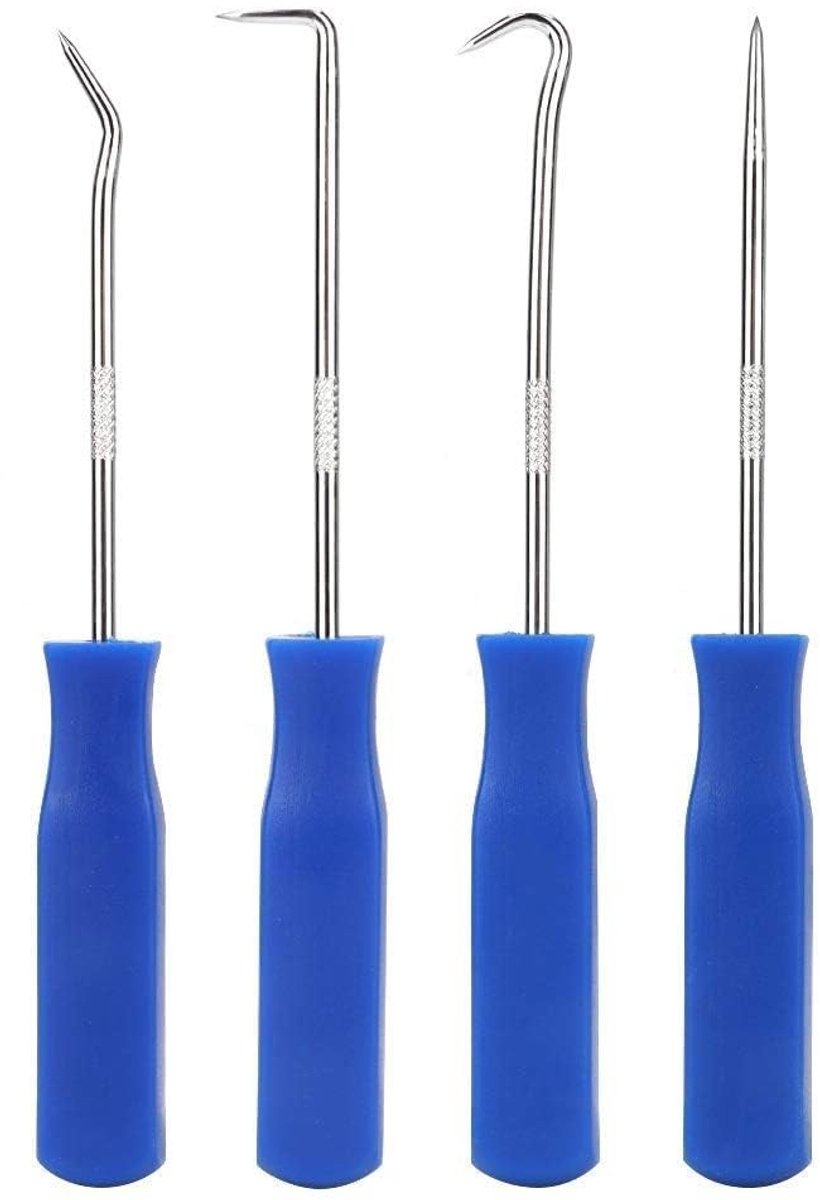 Shopcentral - O-Ring Oil Seal Puller - 4-delige Set - Ergonomisch ontwerp - Duurzaam en sterk - Auto onderhoud - Handgereedschap - Professioneel