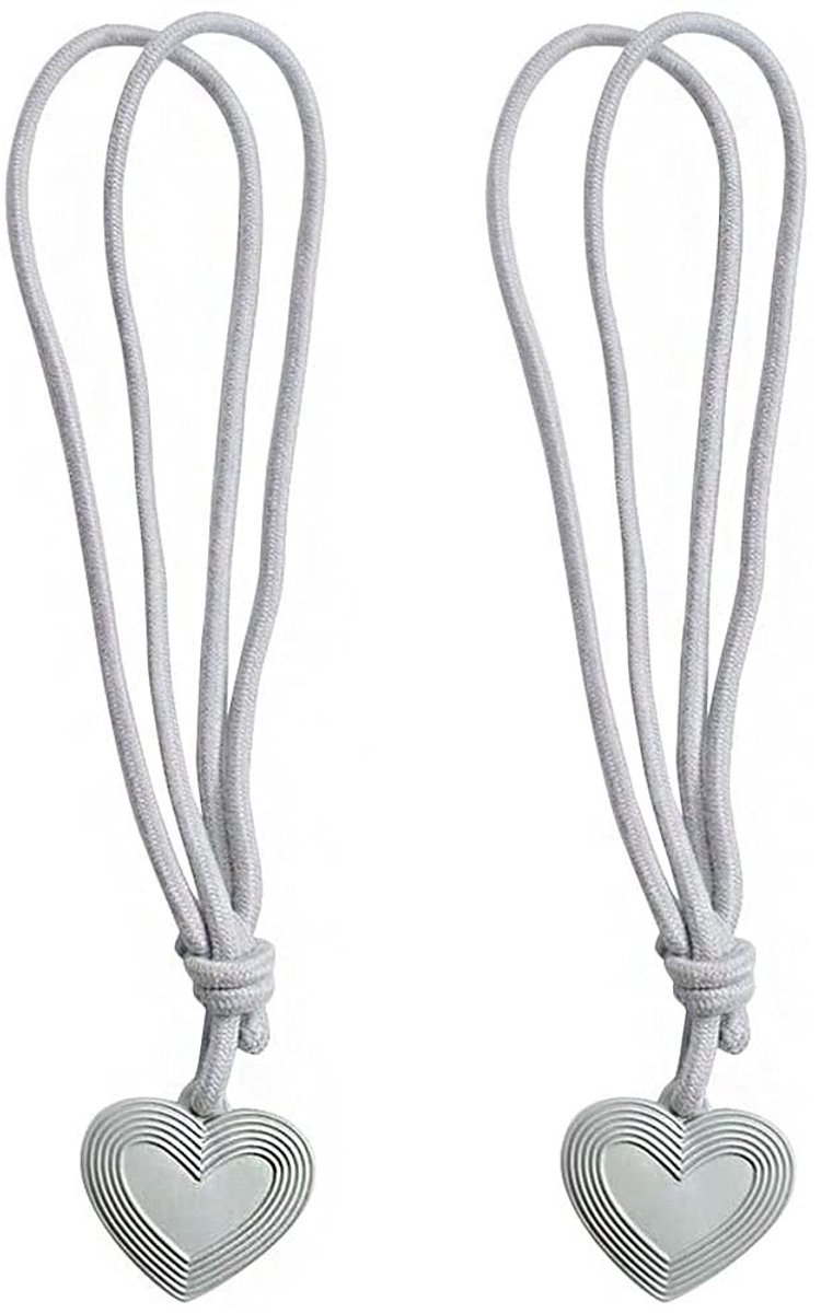 Dailygoody - Mooie Hart Vorm Venster Gordijn Tie Tieback Houder - Decoratie - Zilver - Gordijnaccessoire - Slaapkamer - Woondecoratie