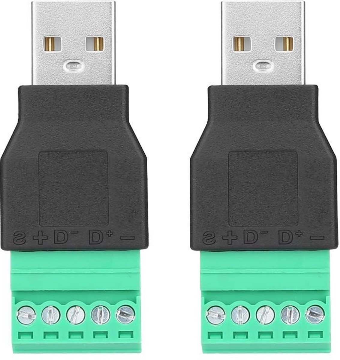 Store_8 - USB Connector - Schroefklem Adapter - 5 Pin - Mannelijke Plug - Hoogwaardige Kwaliteit - Geschikt voor Huishoudelijk en Industrieel Gebruik