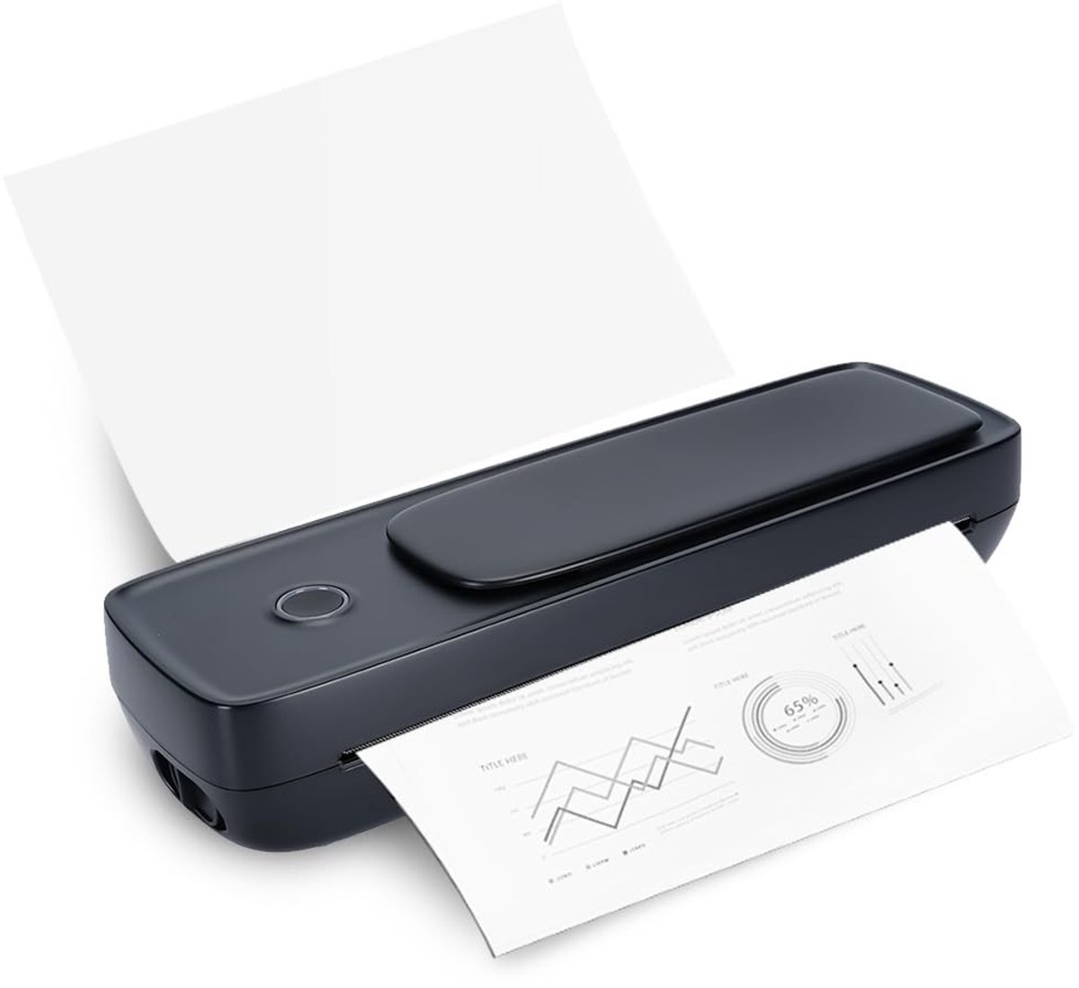 Dailygoody - Mobiele Printer - Draadloze A4 Printer - Compact en Draagbaar - Bluetooth Thermische Printer - Voor Android en iOS