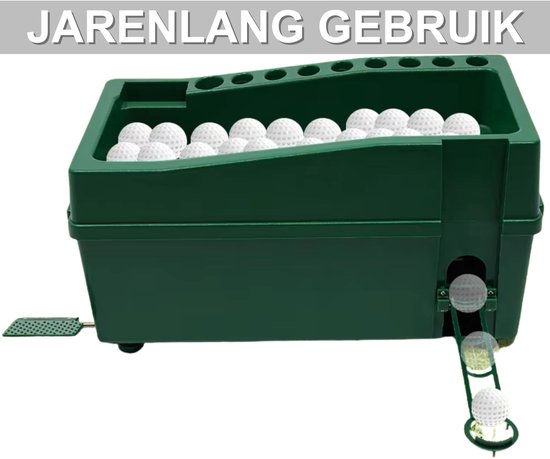 Automatische golfbaldispenser - Voor golf driving range & indoor simulatoren - Hoge capaciteit - Wit — afbeelding 3