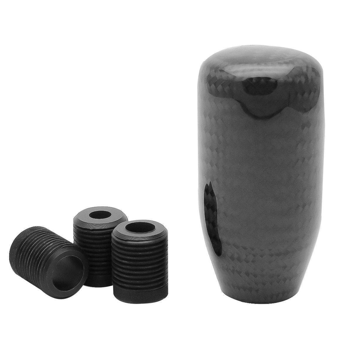 Dailygoody - Versnellingspook Knop - 5 Speed - Eenvoudige installatie - Zwart - Lederen Gear Shifter - Handig voor elke auto - 100% nieuw