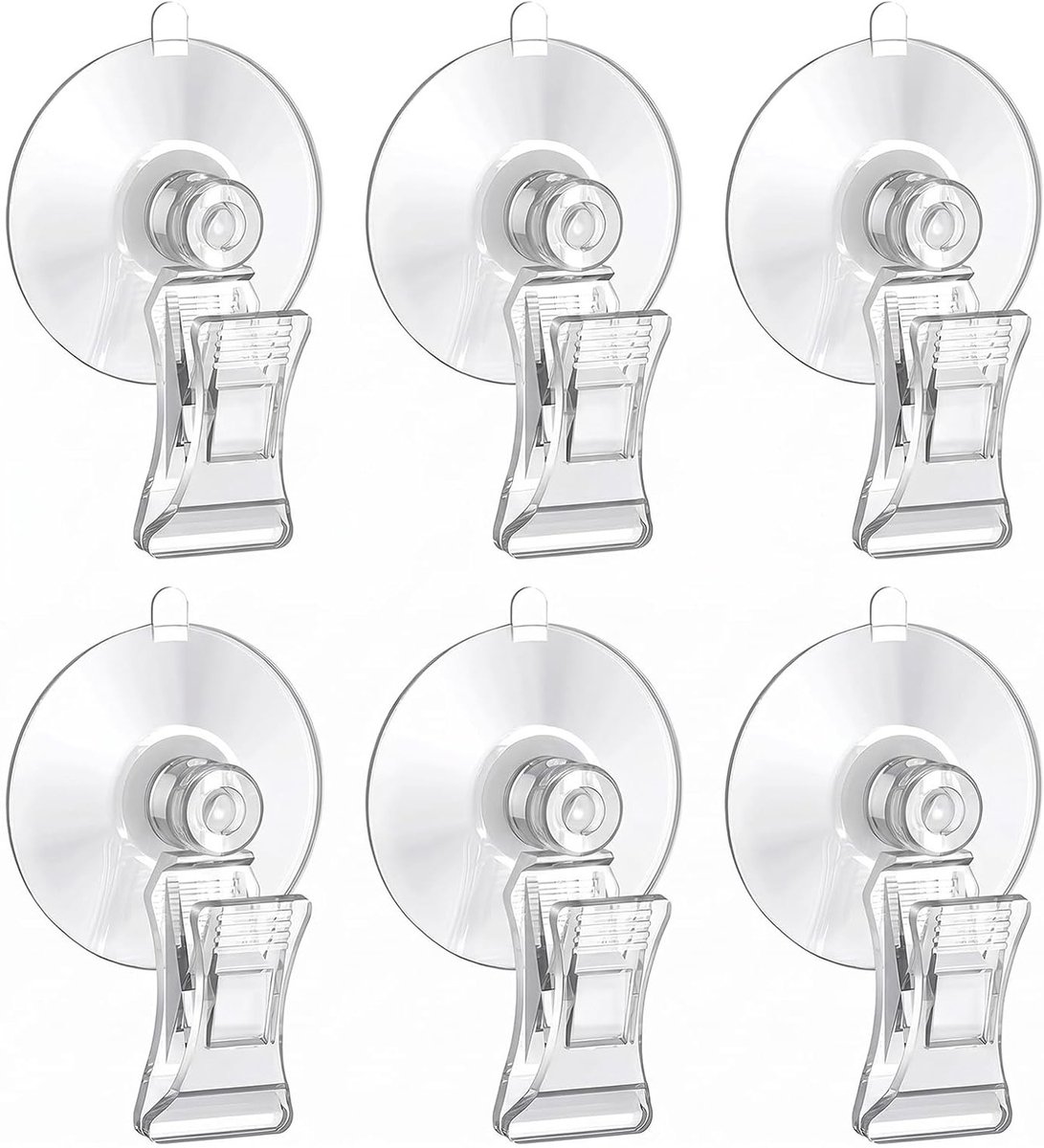 Transparante zuignapclips voor aquaria - Afneembaar en gemakkelijk te reinigen, ideaal voor algen, planten en decoratie