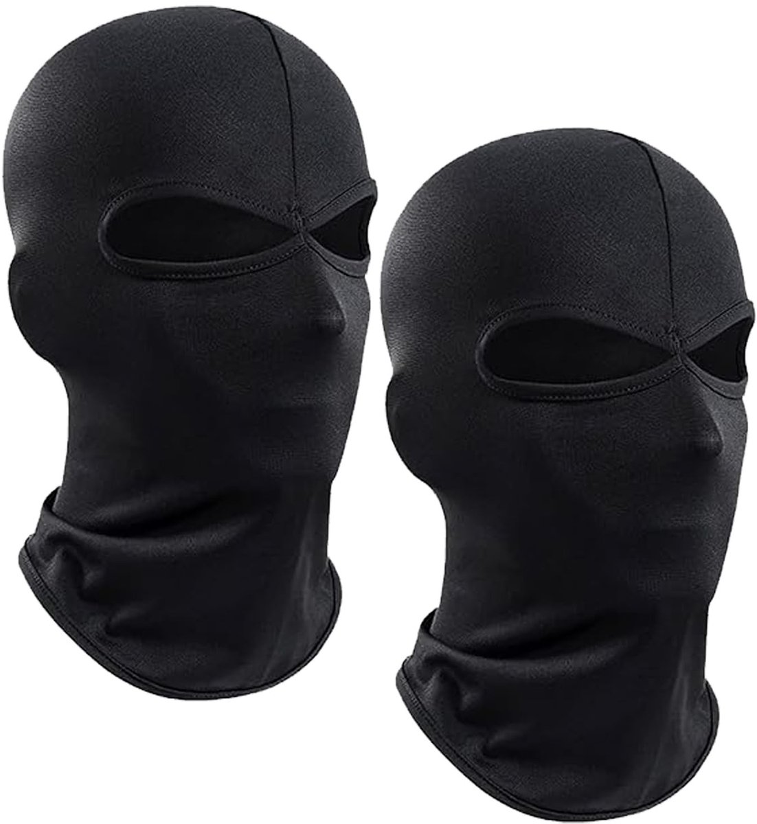 Dailygoody - Bivakmuts - Dubbel gezichtsmasker - Lichtgewicht - Zwart - Ademend skimasker - Perfect voor winterse buitenactiviteiten - 2-gaats model