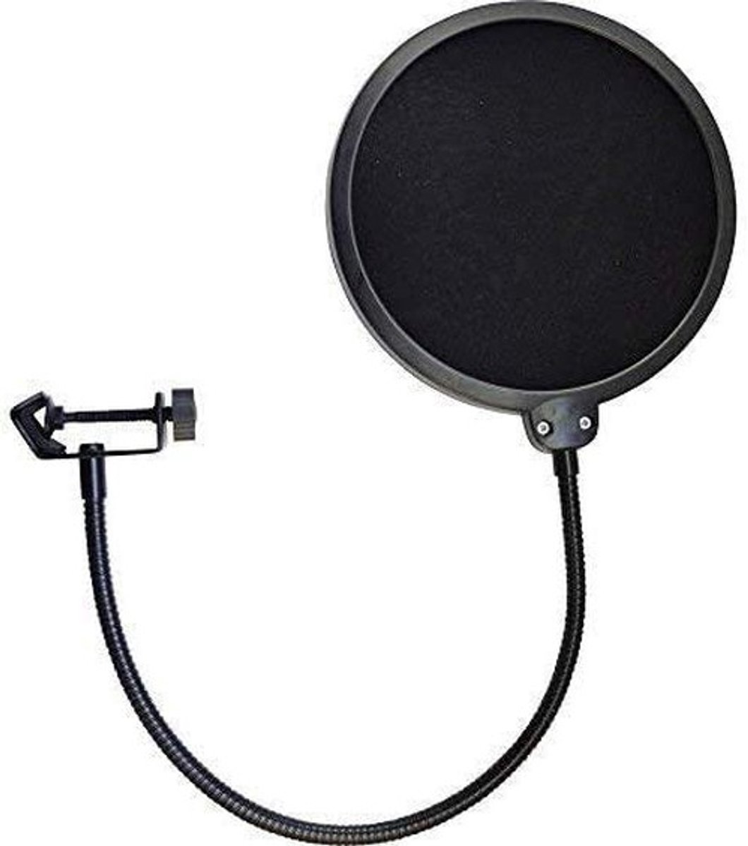 Dailygoody - Microfoon Pop Filter - Draaibare Pop Screen - Geluidsisolatie - Dubbellaags Masker - Professioneel Gebruik - Geschikt voor Studio Microfoon