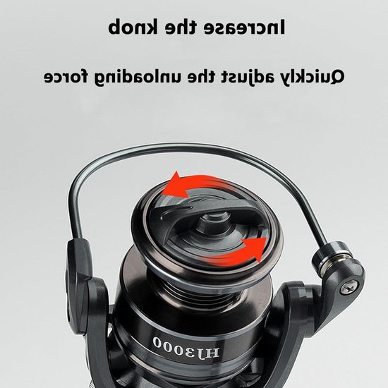 Krachtige Spinning Reel met 10kg Remkracht voor Zoet- en Zoutwatervissen - Ideaal voor Forel, Baars, Snoek en Karper — afbeelding 4