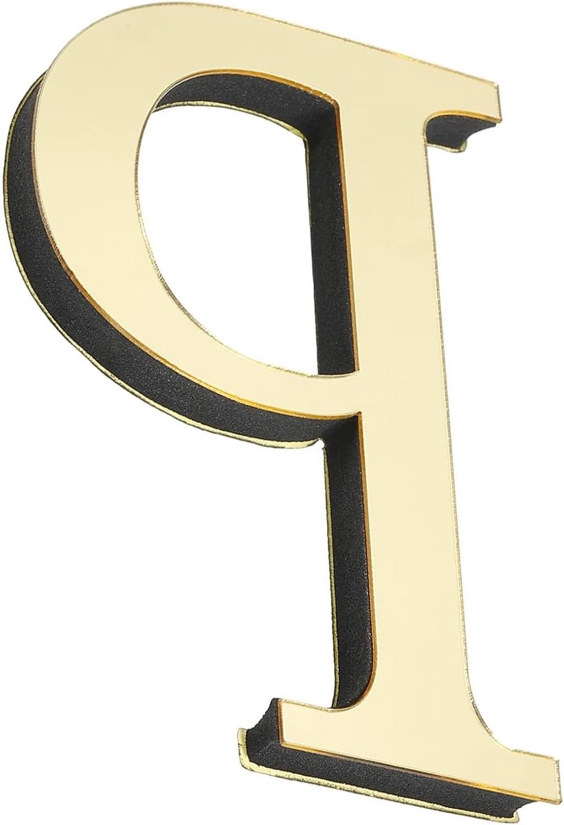 3D Acryl Alphabet Spiegel Wandstickers - Zelfklevende Letters voor Thuisdecoratie, Creatie